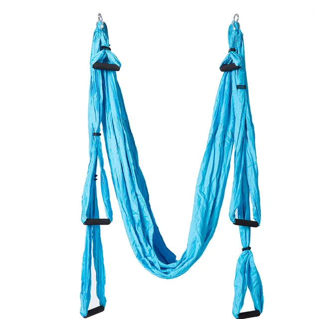 10 color Strength Decompression yoga Hammock Inversion Trapeze Anti-Gravity Aerial Traction Yoga Gym strap yoga Swing set