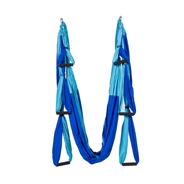 10 color Strength Decompression yoga Hammock Inversion Trapeze Anti-Gravity Aerial Traction Yoga Gym strap yoga Swing set