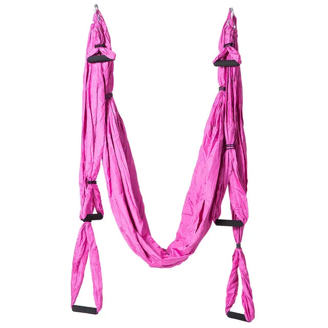 10 color Strength Decompression yoga Hammock Inversion Trapeze Anti-Gravity Aerial Traction Yoga Gym strap yoga Swing set