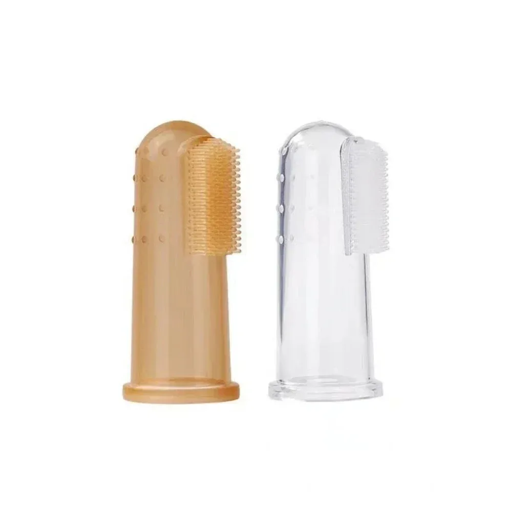 2pcs Pet Silicone Finger Cots Toothbrush Cats Dogs Brushing Dog Accessories Pet Teeth Oral Cleaning Products in Addition Perros