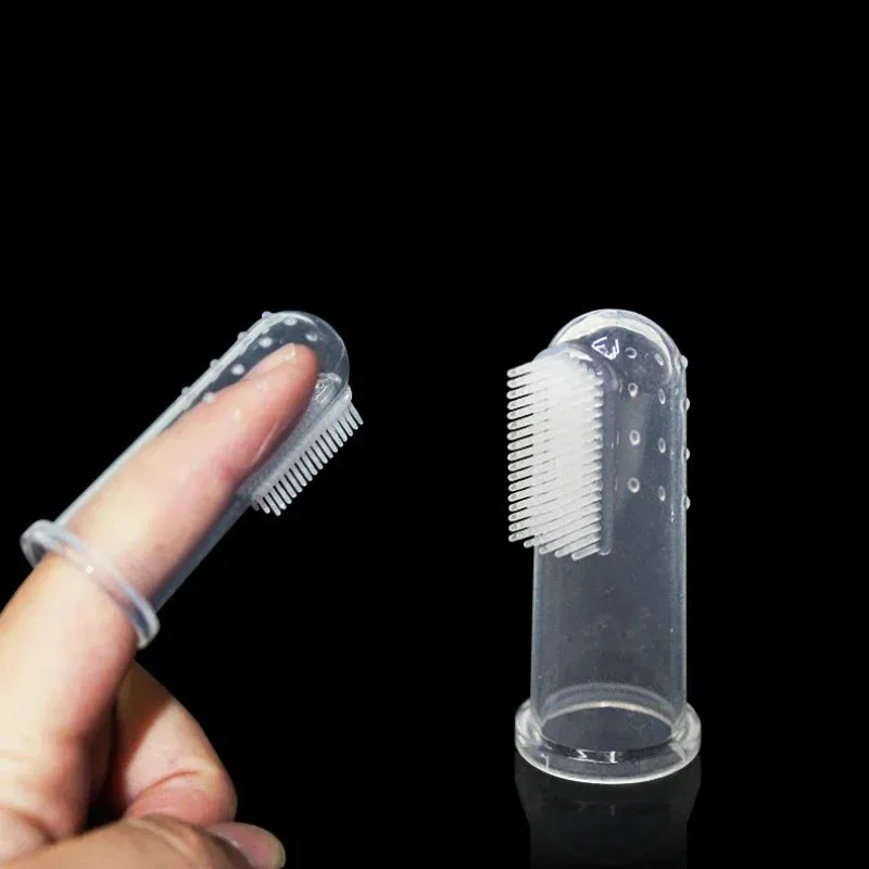2pcs Pet Silicone Finger Cots Toothbrush Cats Dogs Brushing Dog Accessories Pet Teeth Oral Cleaning Products in Addition Perros