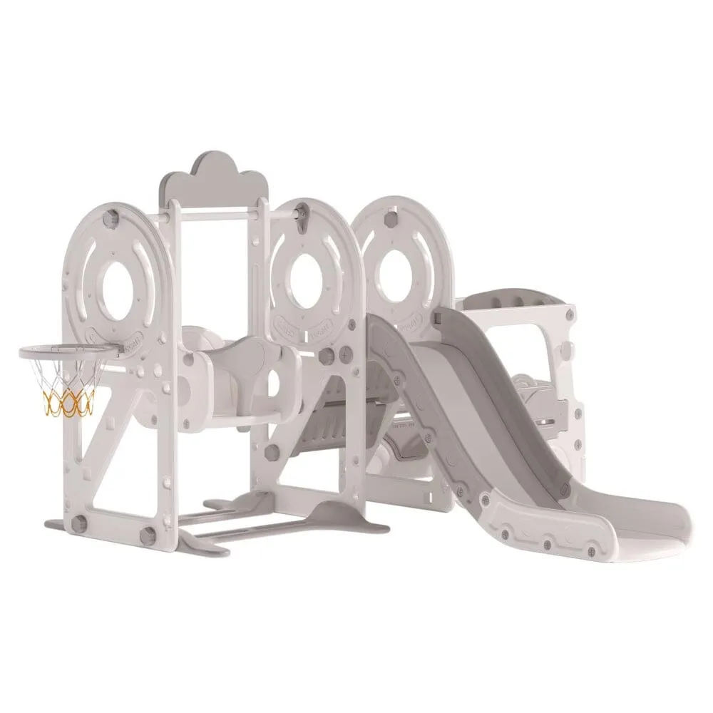 3-in-1 Multifunctional Kids Toddler Swing and Slide Set Climber Playset Activity Centre