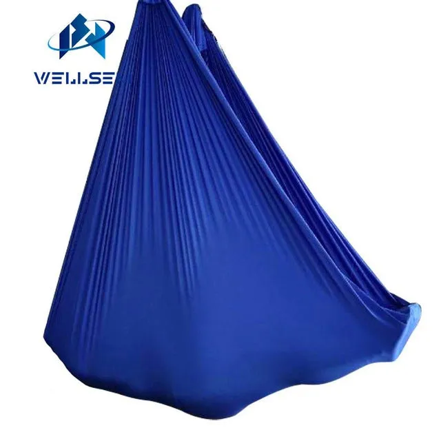 5meter 1set Deluxe Aerial Flying Anti-gravity Yoga Hammock Swing  Yoga  1 pair carabiner  1 pair daisy chain 1pair ring mount