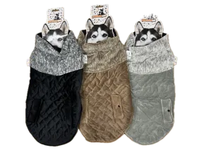 60cm Quilted Dog Jacket Coat Warm Winter Pet Clothes Vest Padded Windbreaker