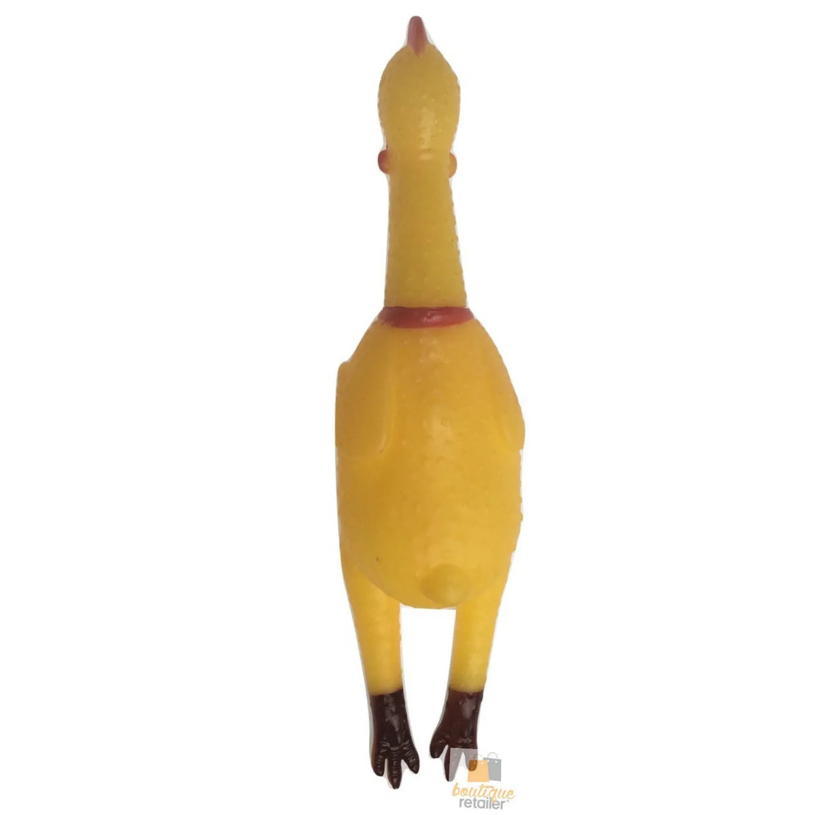 6x SHRILLING CHICKEN Dog Chew Screaming Toy Squeeze Sound Funny Rubber Pet BULK