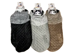 70cm Quilted Dog Jacket Coat Warm Winter Pet Clothes Vest Padded Windbreaker