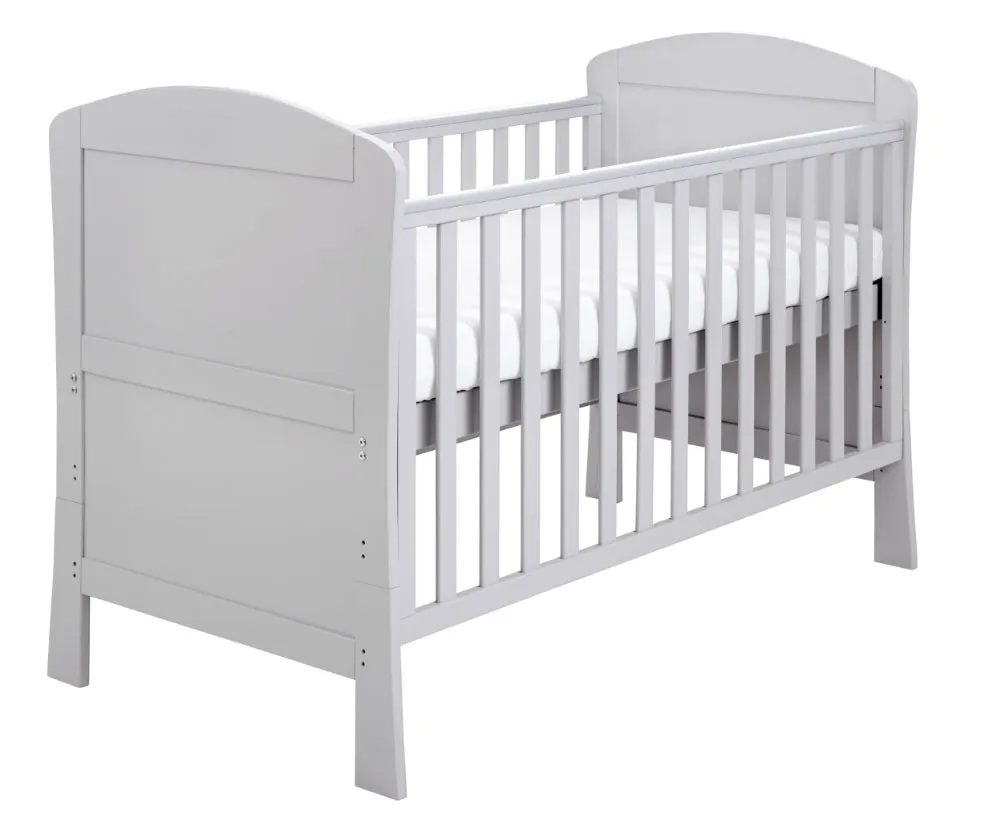 Aston Drop Side Cot Bed - Grey
