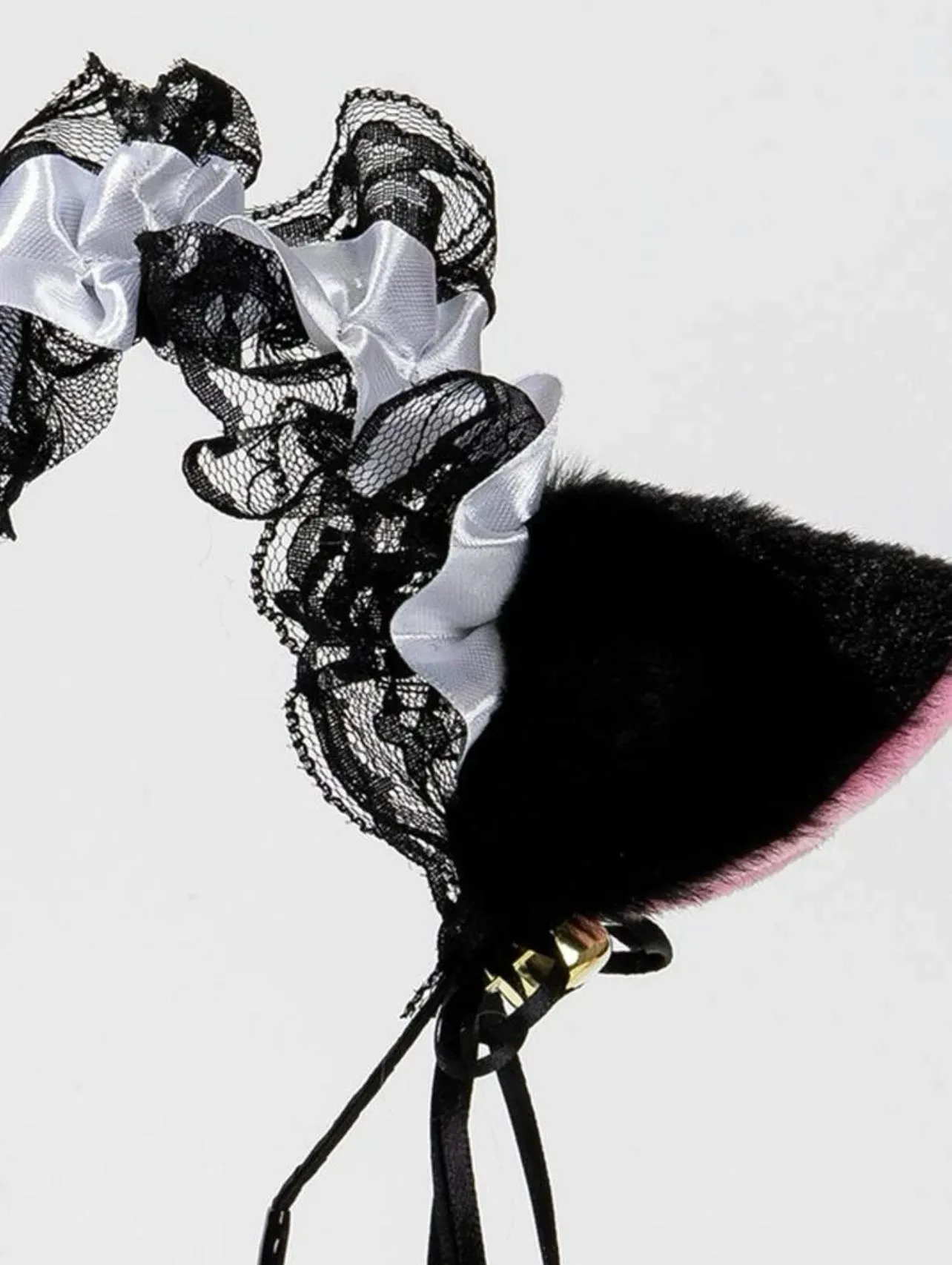 Black & Pink Lace Catgirl Ears