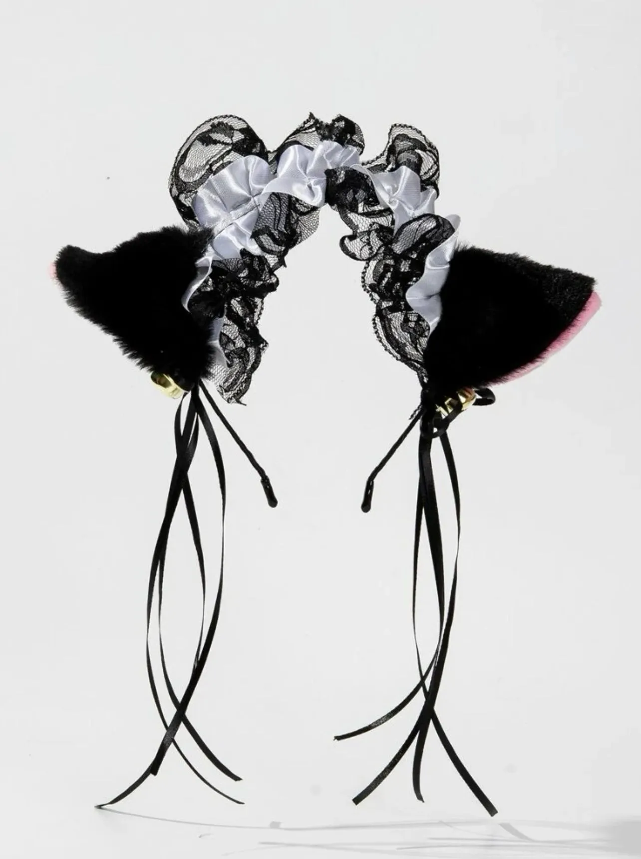 Black & Pink Lace Catgirl Ears