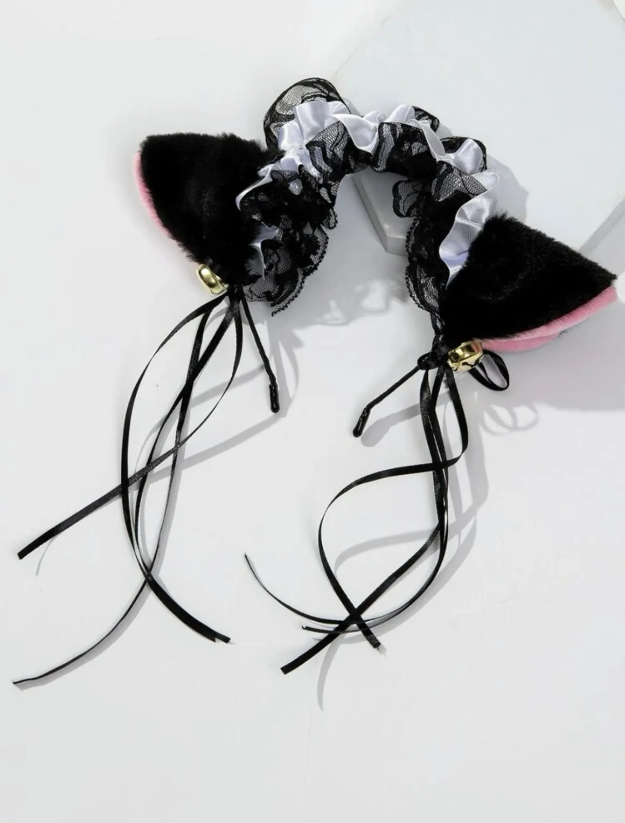 Black & Pink Lace Catgirl Ears