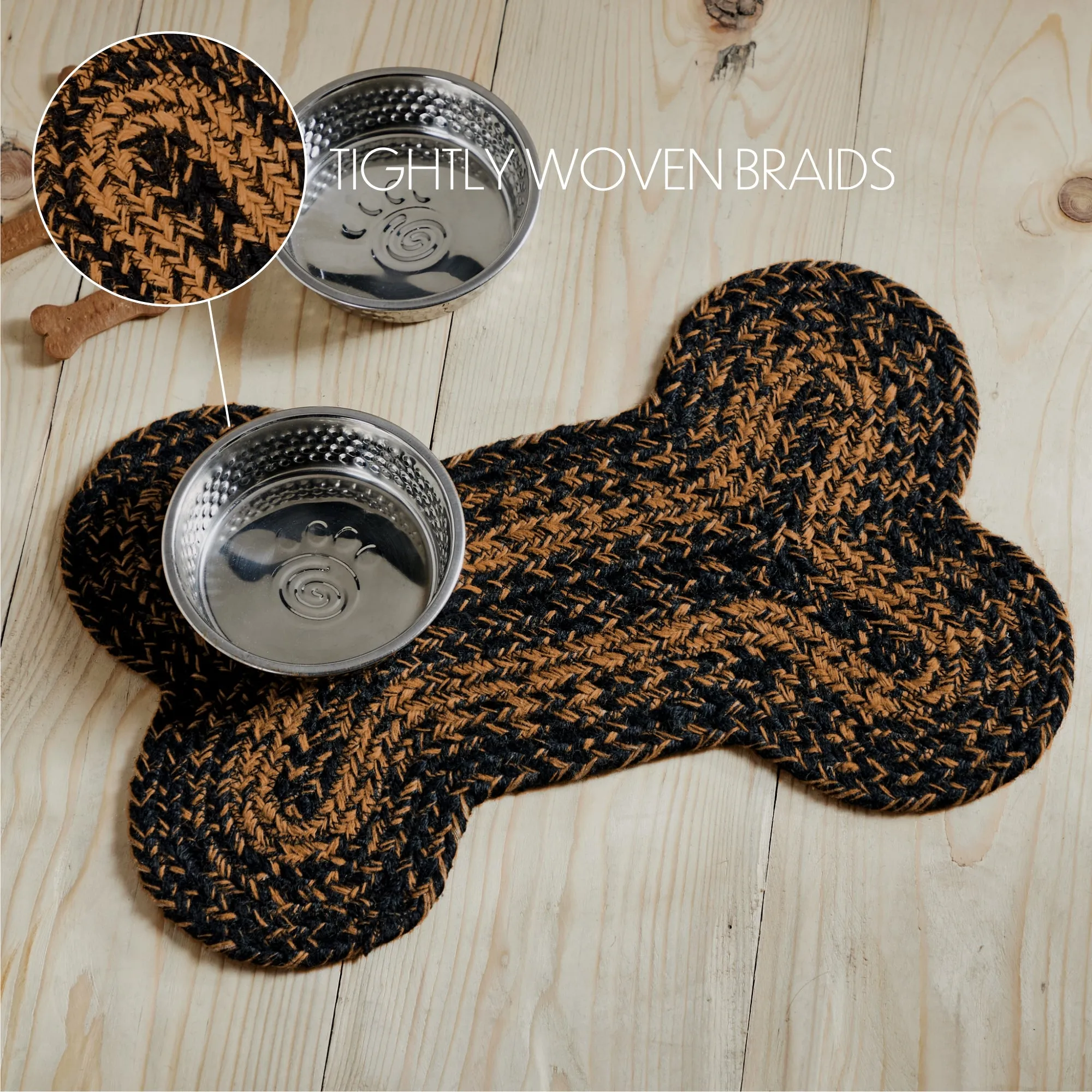 Black & Tan Indoor/Outdoor Bone Rug