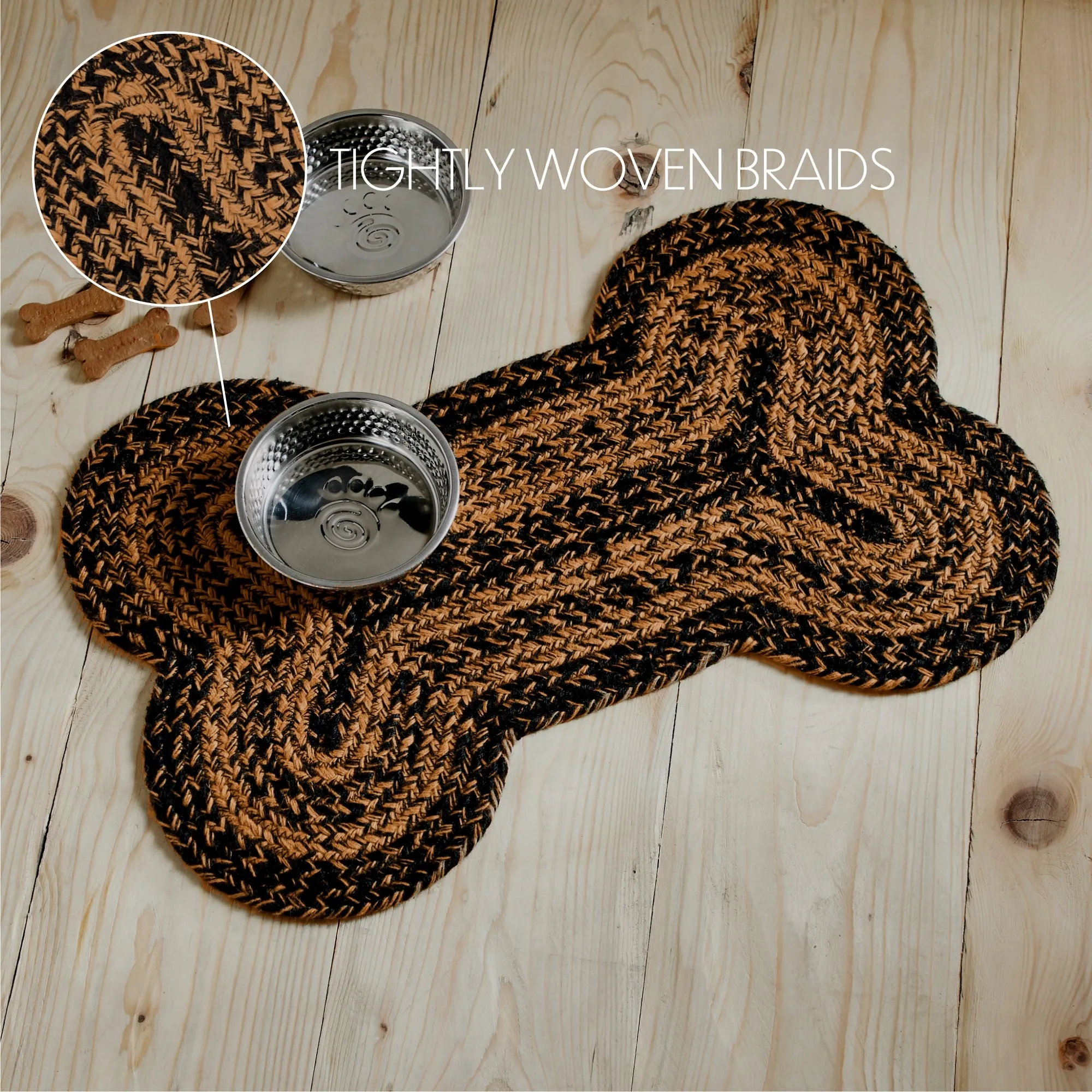 Black & Tan Indoor/Outdoor Bone Rug