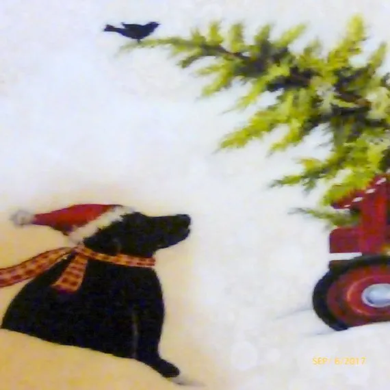 Black lab art, Christmas tile sign, Christmas decoration