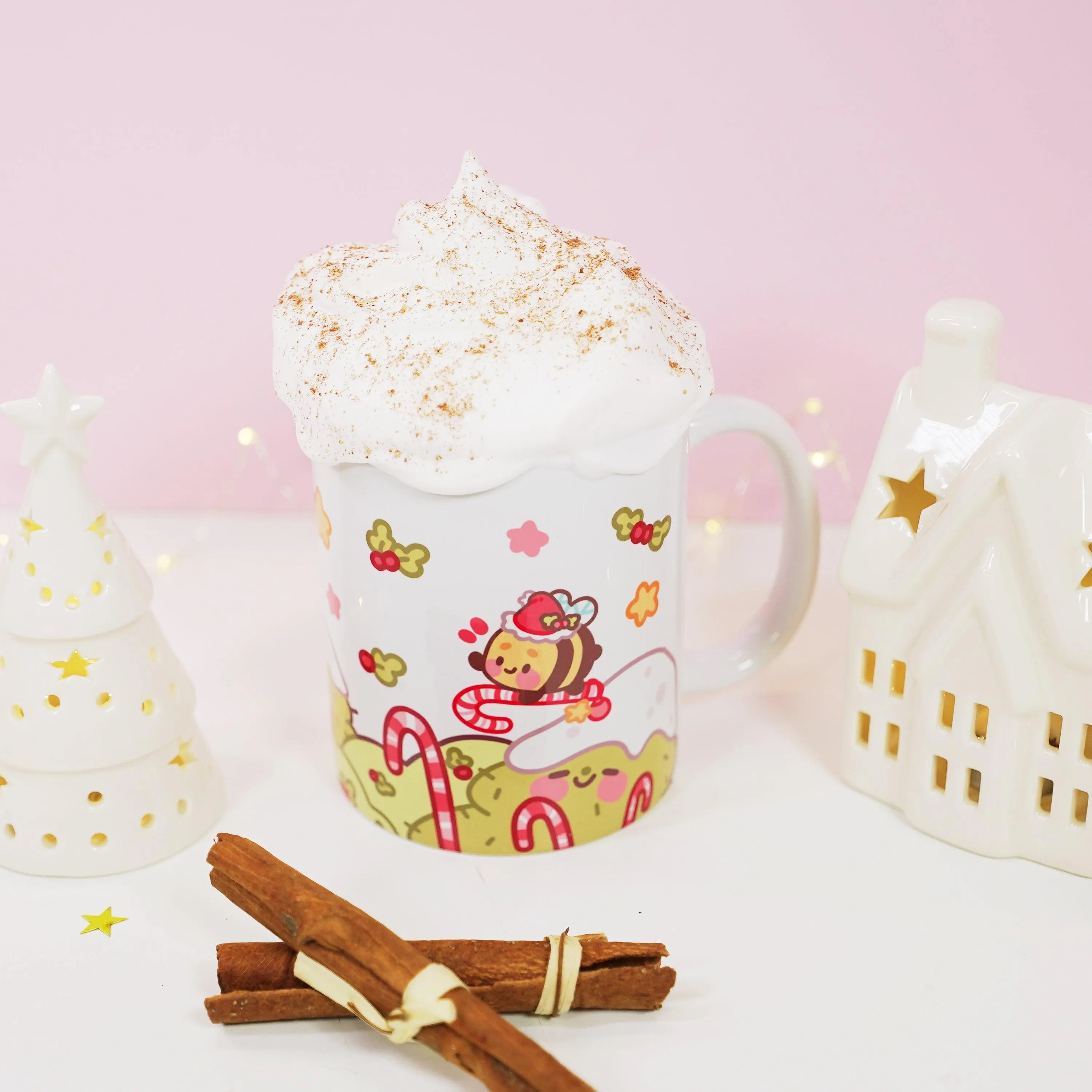 Bumblebutt & Sprinkle Spruce Mug | Candy Cane Lane Academy | Christmas Ceramic Holiday Cup