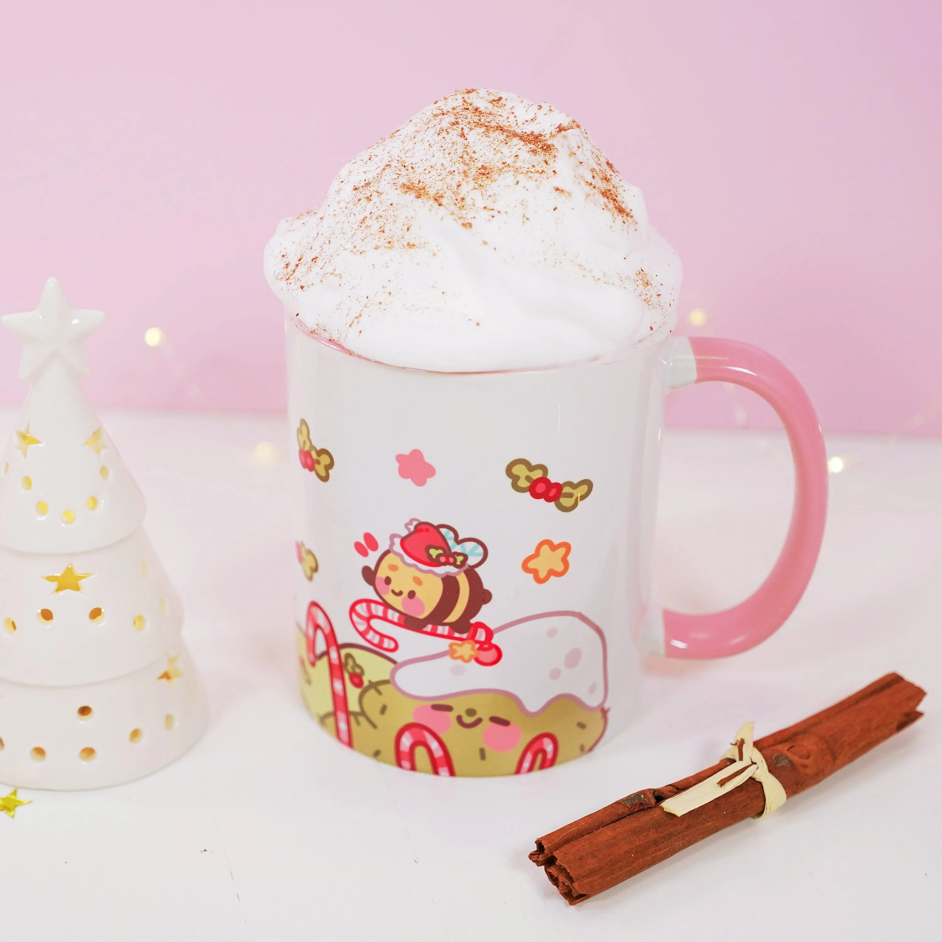 Bumblebutt & Sprinkle Spruce Mug | Candy Cane Lane Academy | Christmas Ceramic Holiday Cup