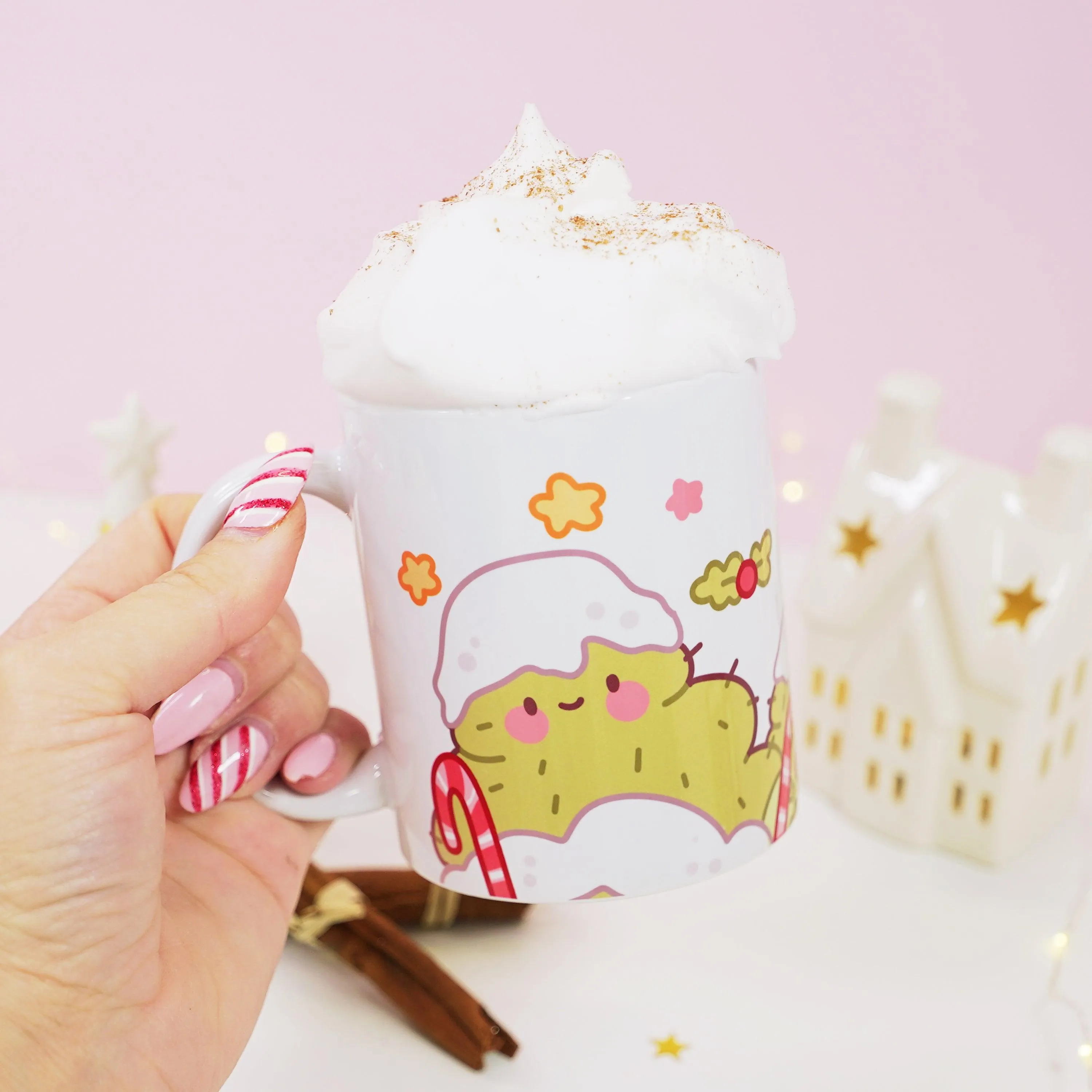 Bumblebutt & Sprinkle Spruce Mug | Candy Cane Lane Academy | Christmas Ceramic Holiday Cup