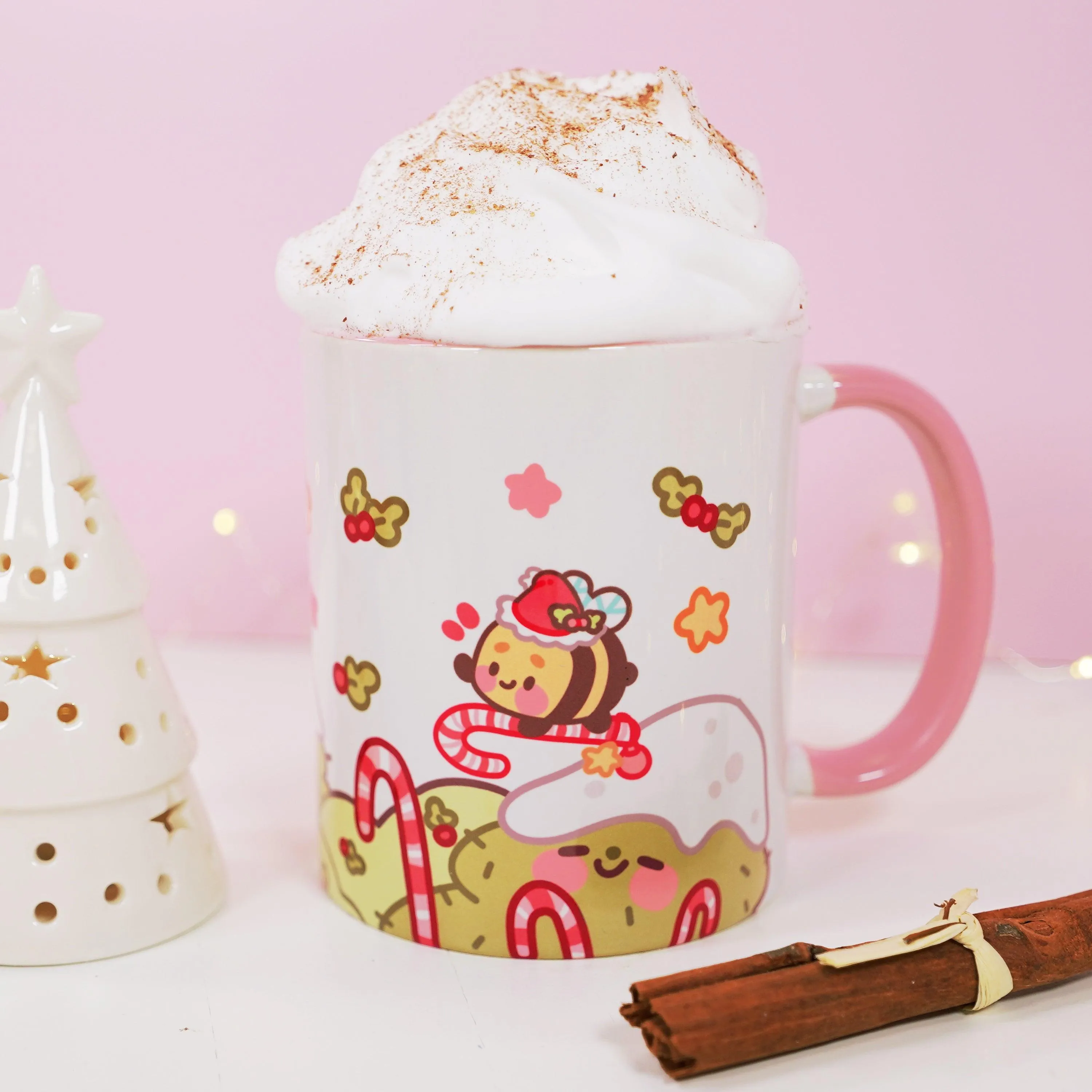 Bumblebutt & Sprinkle Spruce Mug | Candy Cane Lane Academy | Christmas Ceramic Holiday Cup