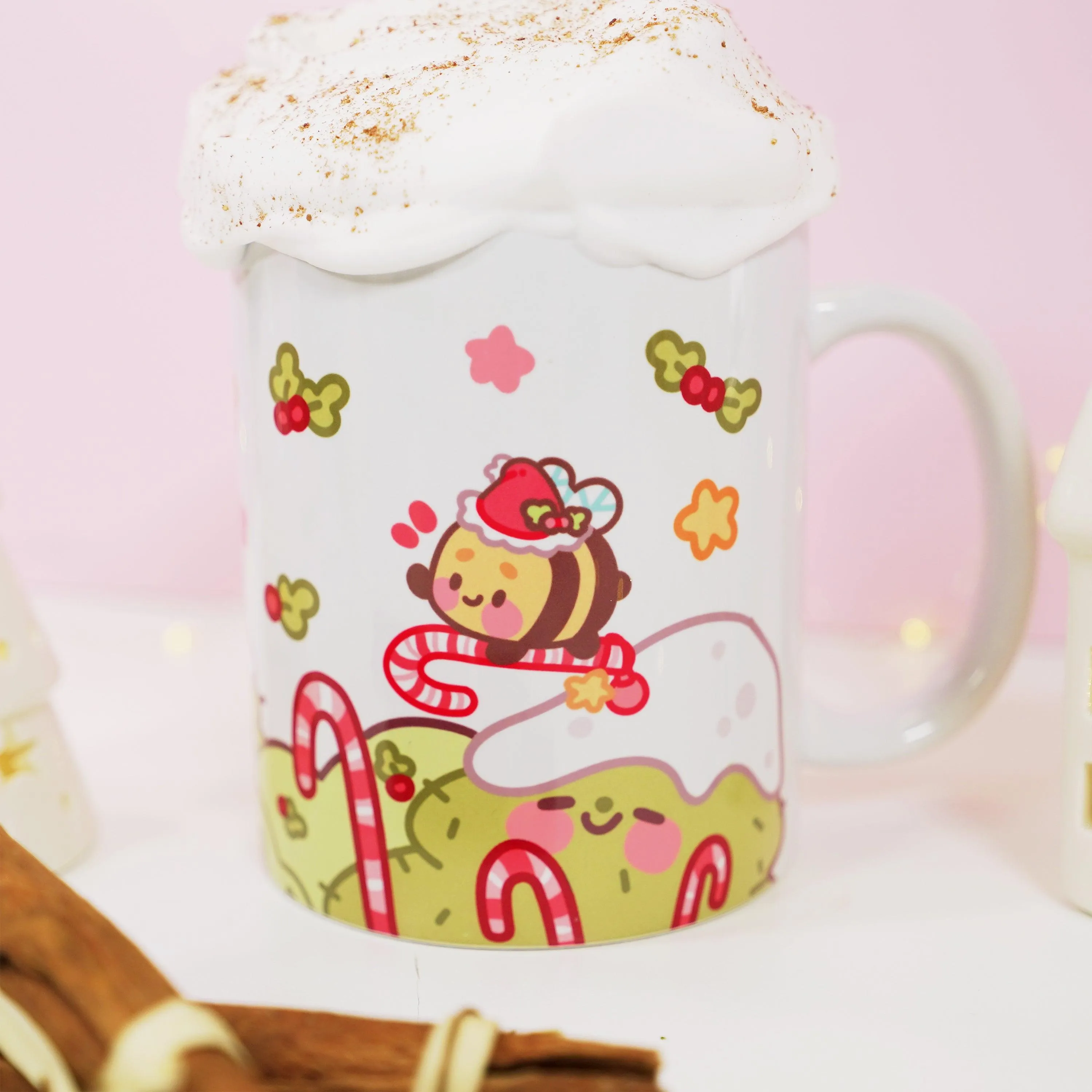 Bumblebutt & Sprinkle Spruce Mug | Candy Cane Lane Academy | Christmas Ceramic Holiday Cup