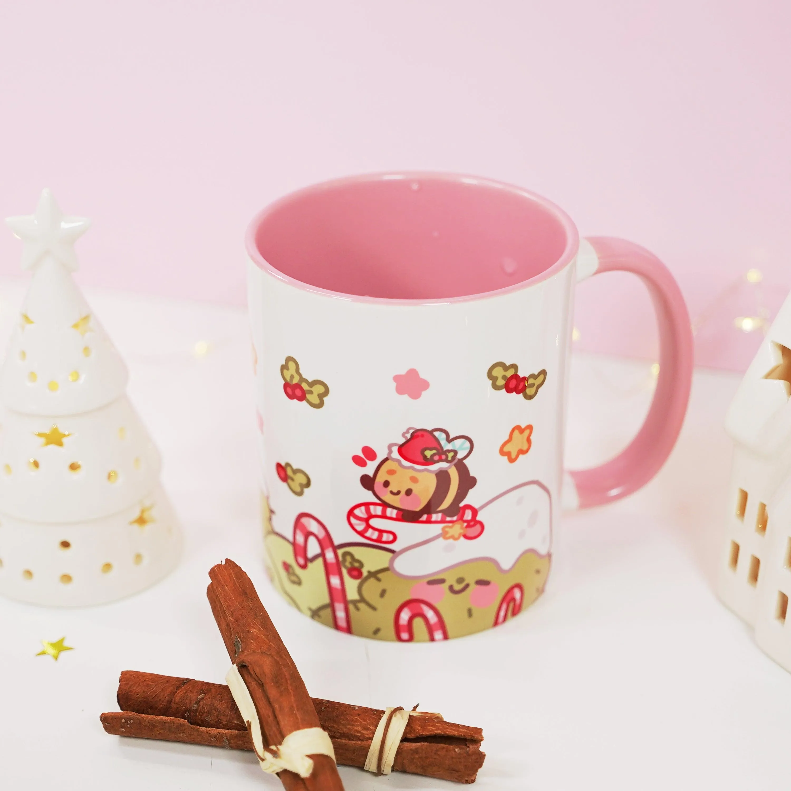 Bumblebutt & Sprinkle Spruce Mug | Candy Cane Lane Academy | Christmas Ceramic Holiday Cup
