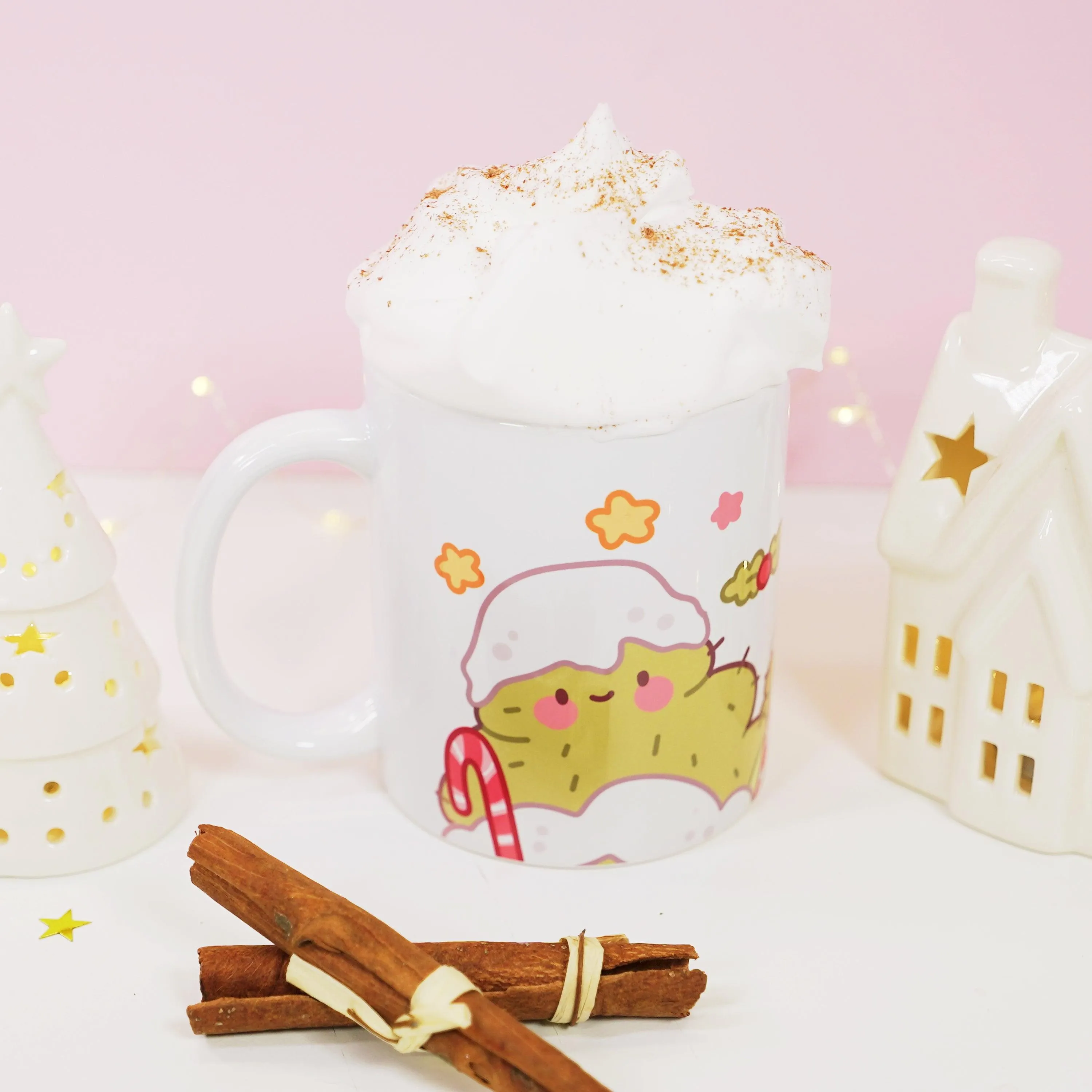 Bumblebutt & Sprinkle Spruce Mug | Candy Cane Lane Academy | Christmas Ceramic Holiday Cup