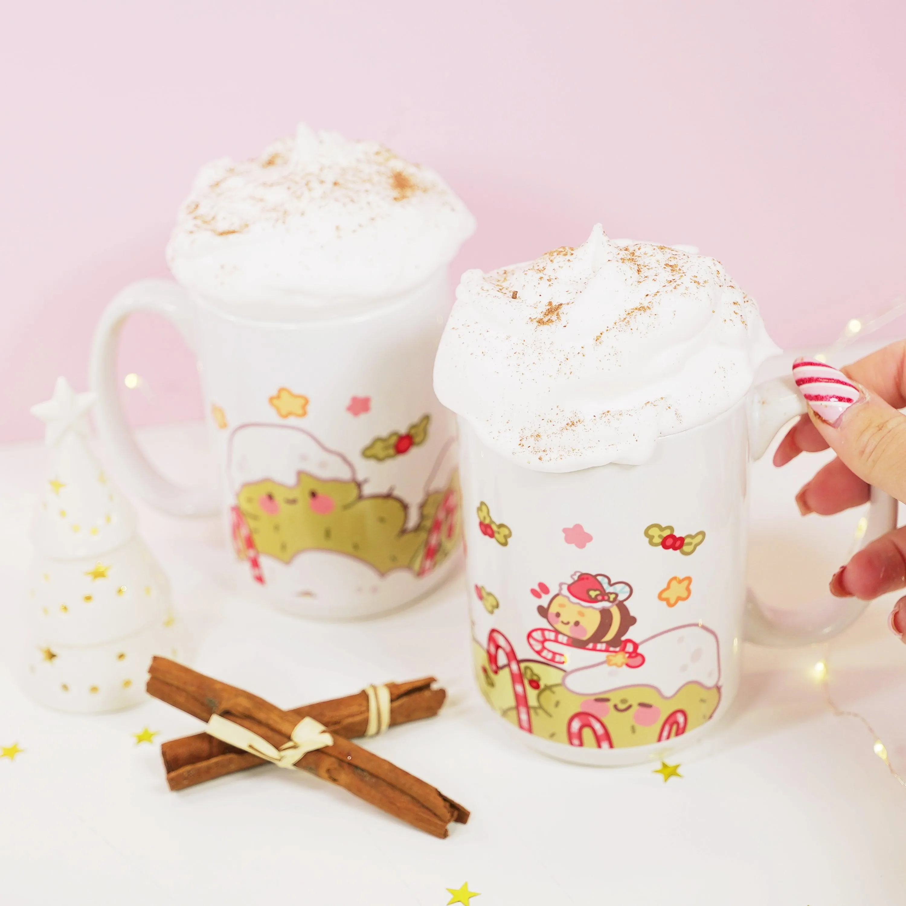 Bumblebutt & Sprinkle Spruce Mug | Candy Cane Lane Academy | Christmas Ceramic Holiday Cup