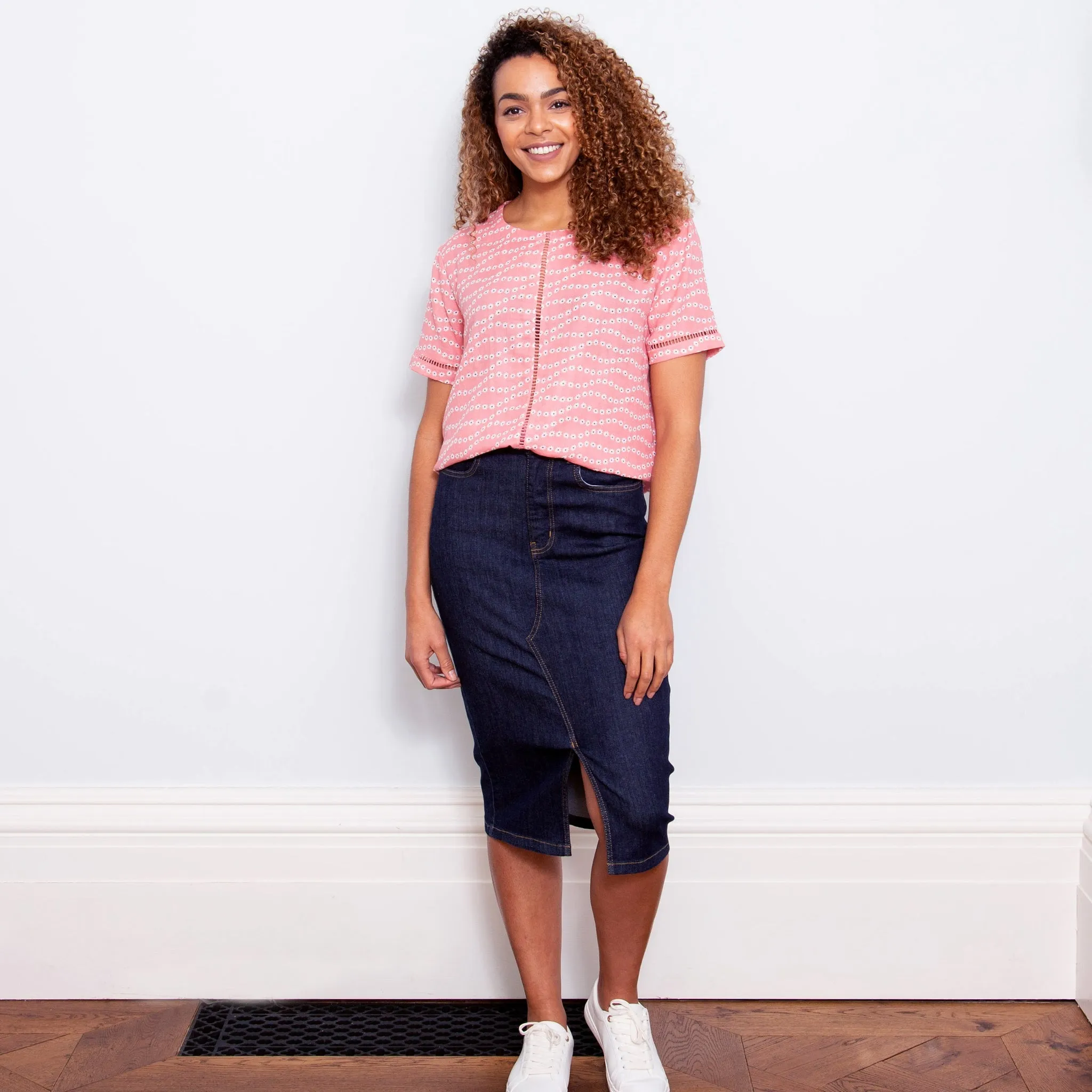 Burstock blouse wavy daisy