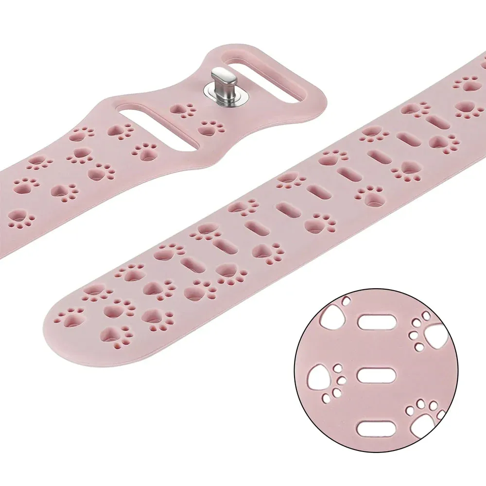 Cat Paw Print Silicone Strap for Apple Watch