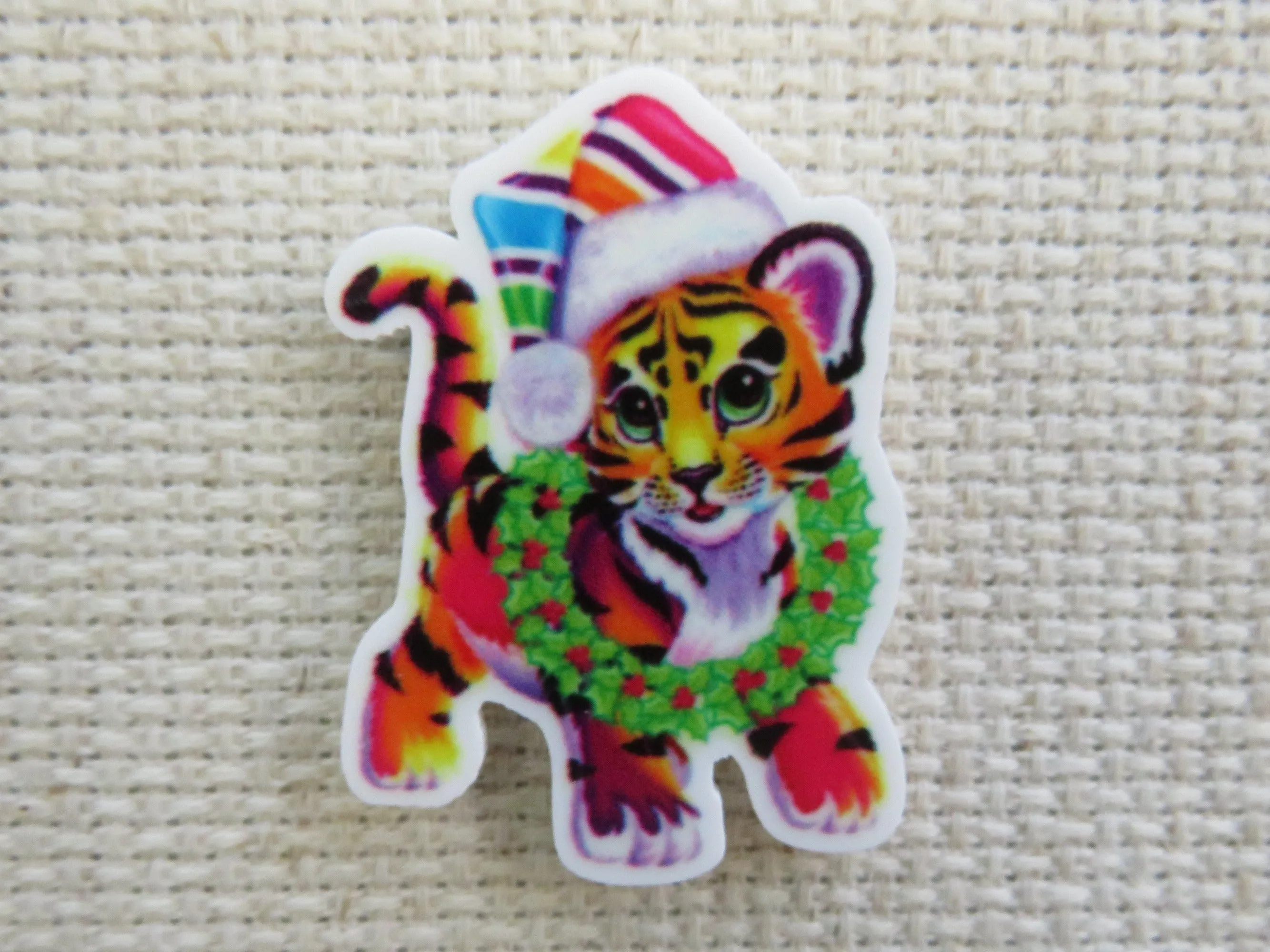 Christmas Tiger Needle Minder, Cover Minder, Magnet