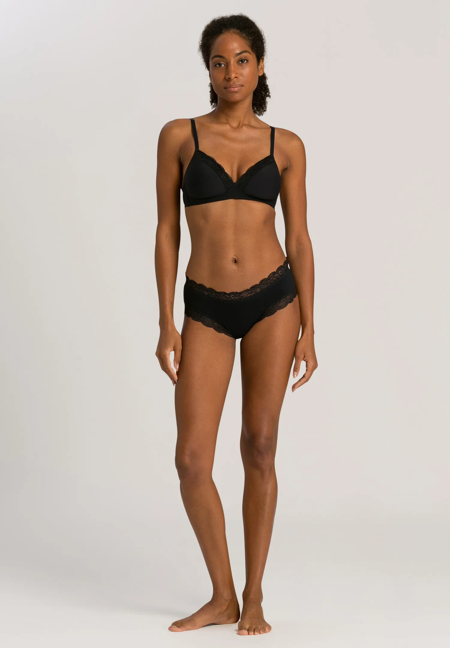 Cotton Lace Spacer Soft Cup Bra | Black 72432-019
