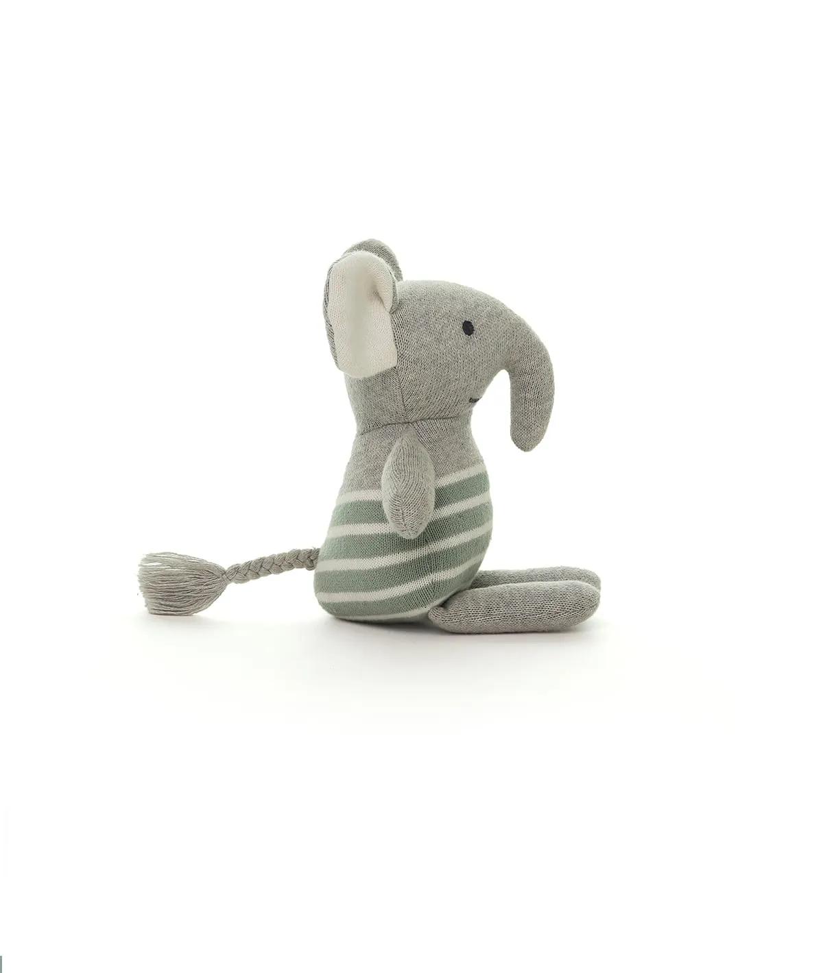 Cute as a Button Gift Bundle- (Set of 2 - Blanket & Elephant Rattle) in Duck Egg Color
