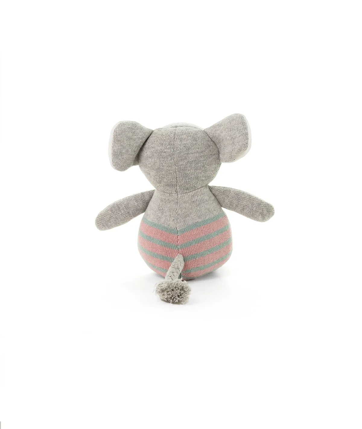 Cute as a Button Gift Bundle- (Set of 2 - Blanket & Elephant Rattle) in Ivory Color