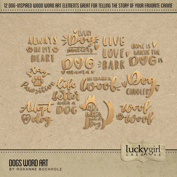 Dogs Digital Scrapbook Bundle
