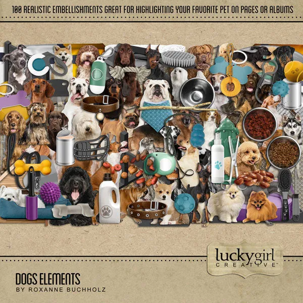Dogs Digital Scrapbook Bundle