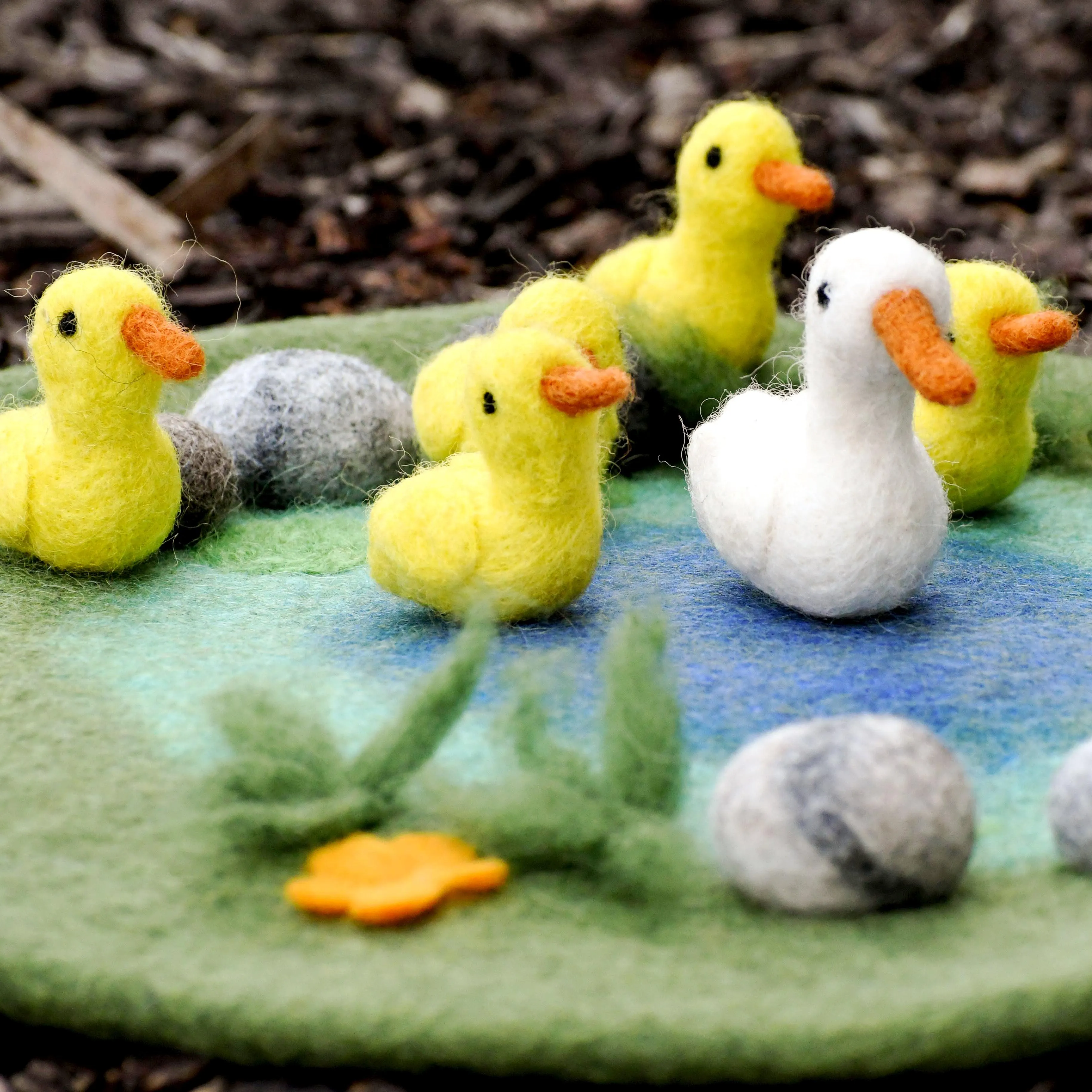 Duck Pond with 6 Ducks Play Mat Playscape