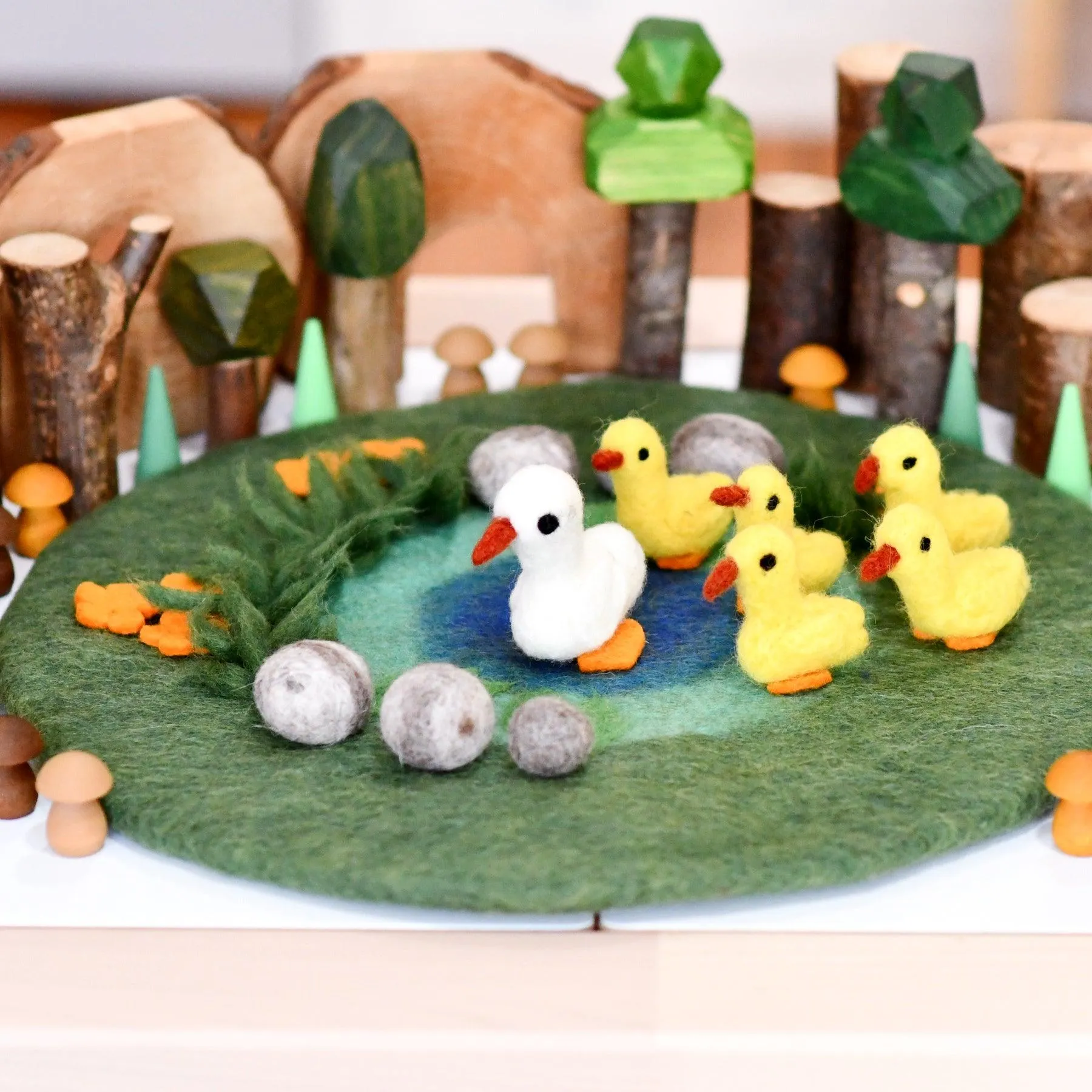 Duck Pond with 6 Ducks Play Mat Playscape