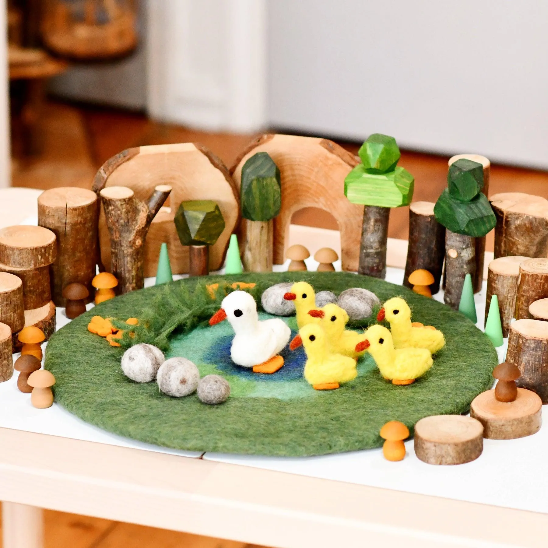 Duck Pond with 6 Ducks Play Mat Playscape