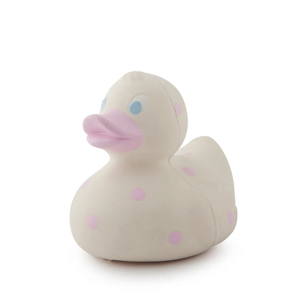Elvis the Duck Pink Dots Bath Toy