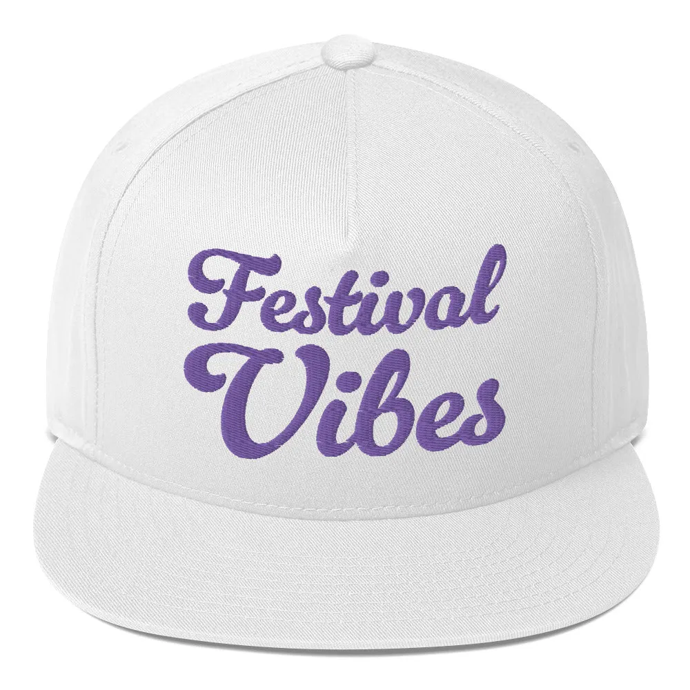 Festival Vibes Flat Bill Cap