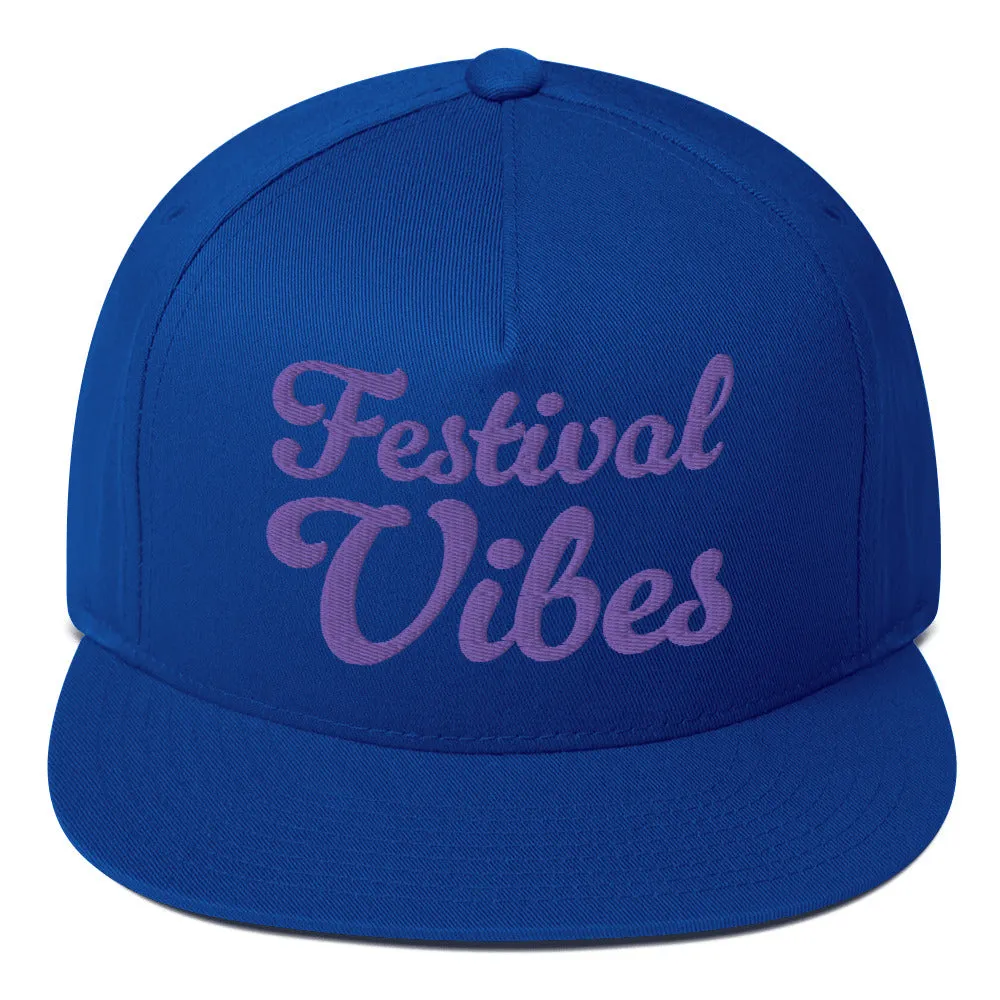 Festival Vibes Flat Bill Cap