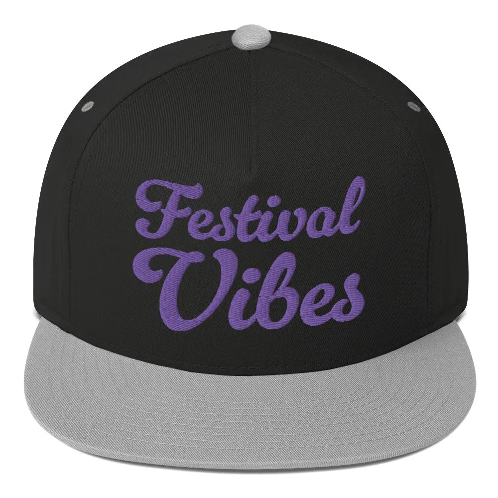 Festival Vibes Flat Bill Cap