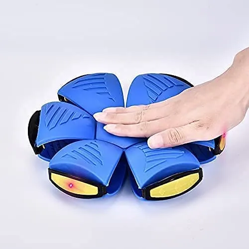 Flying Disc Magic Ball with Flat Disc & LED Light Features