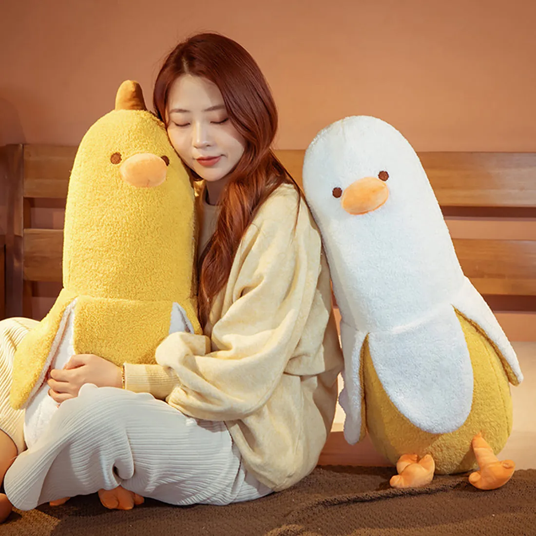 Funny Banana Duck Stuffed Plush Toy