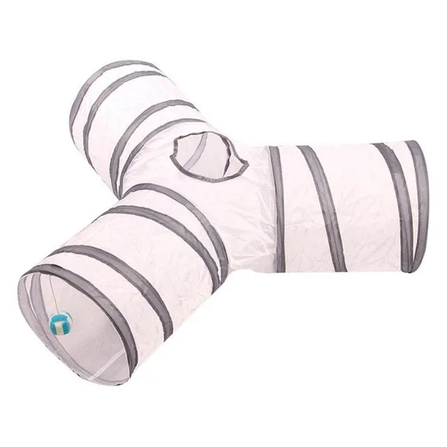 Hot 2/3/4/5 Holes 14 Colors Foldable Pet Cat Tunnel Indoor Outdoor Pet Cat Training Toy for Cat Rabbit Animal Play Tunnel Tube