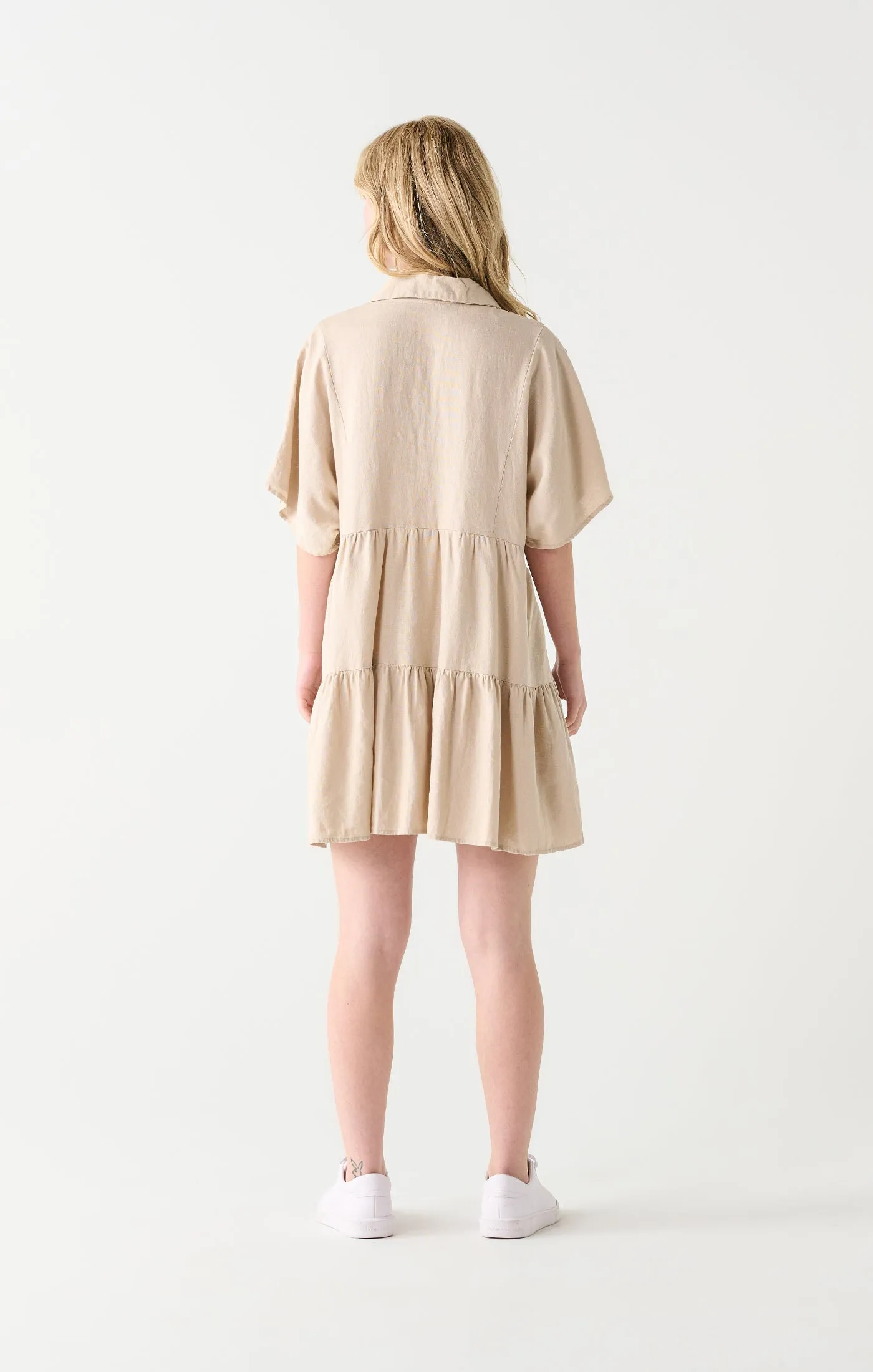 Lace Trim Mini Dress