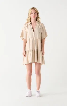 Lace Trim Mini Dress