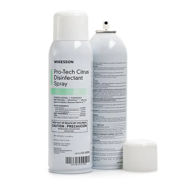 McKesson Pro-Tech Surface Disinfectant Cleaner Aerosol Spray with Citrus Scent 16 oz