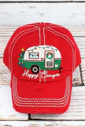 MERRY CHRISTMAS CAMPER HAT