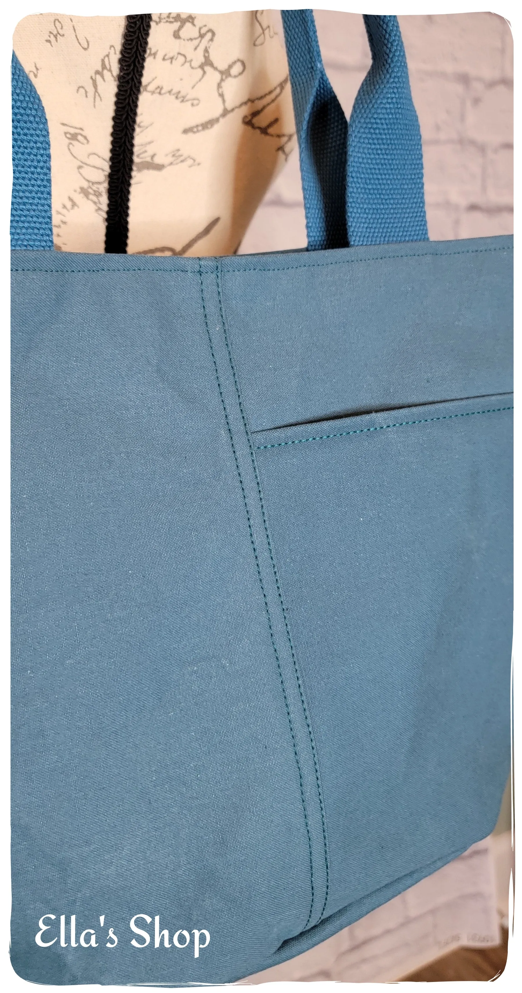 Mosaic Blue Tote
