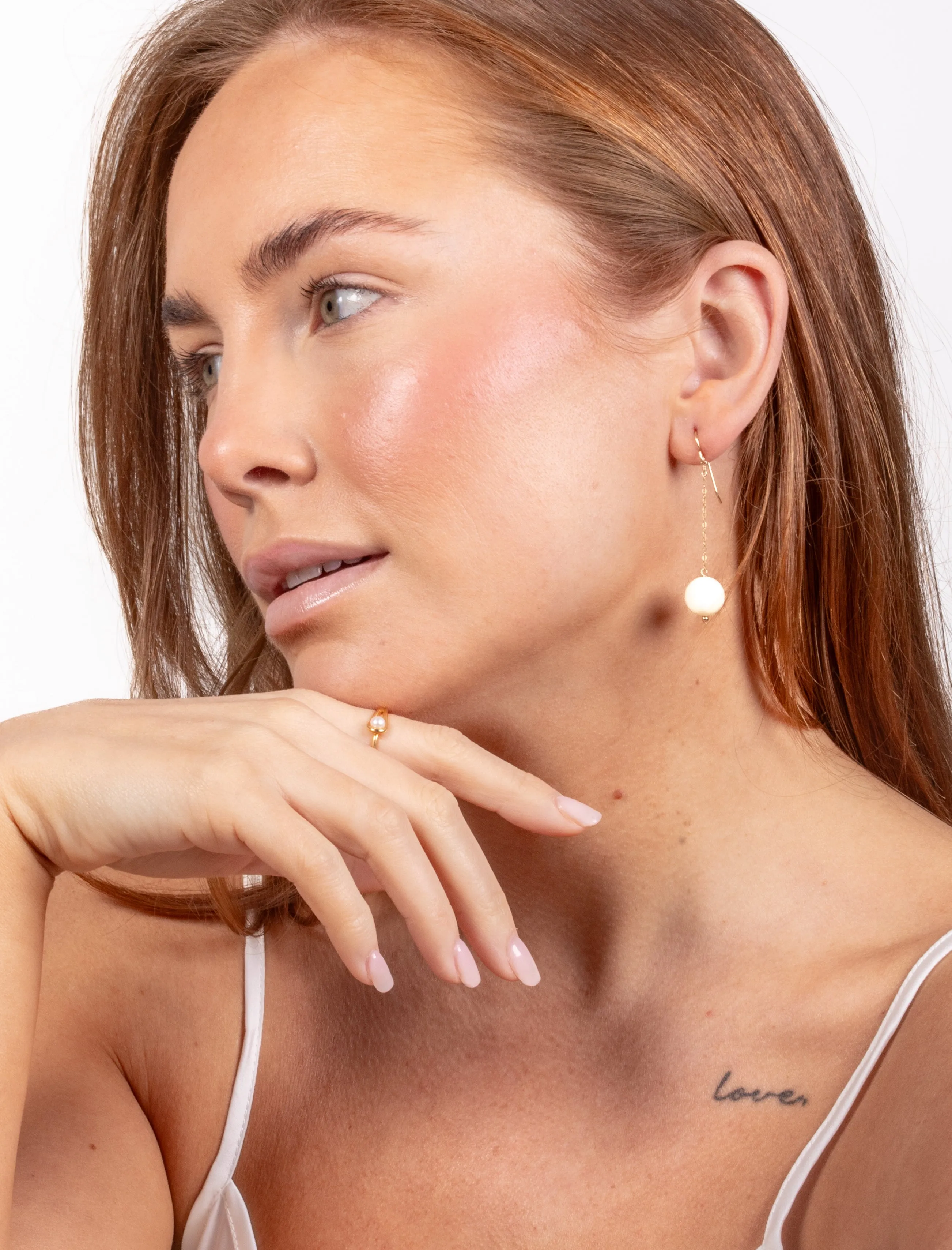 Mother of Pearl Swing Earring