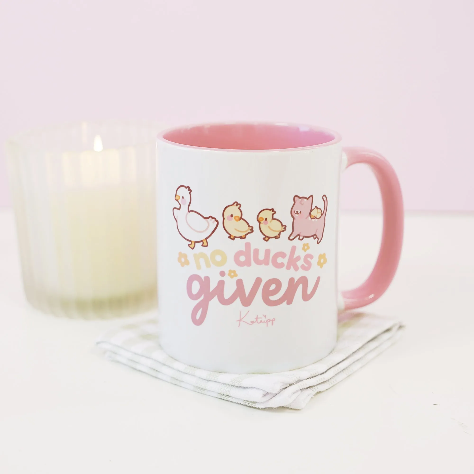 No Ducks Given | Funny Duck Mug | Kawaii Spring Ceramic Cup With Satsuma & Tuffy The Duckling